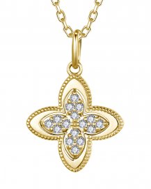 FOUR LEAF STYLE DIAMOND PENDANT (TP4683)