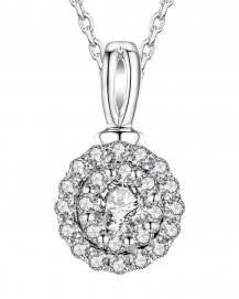 ROUND CLUSTER DIAMOND PENDANT (TP615)