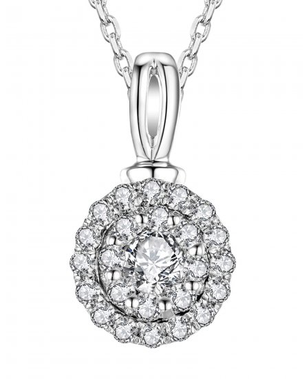 ROUND CLUSTER DIAMOND PENDANT (TP615)