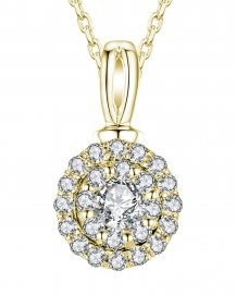 ROUND CLUSTER DIAMOND PENDANT (TP615)
