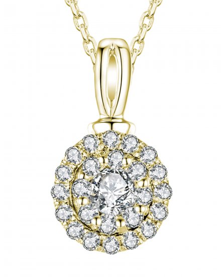 ROUND CLUSTER DIAMOND PENDANT (TP615)