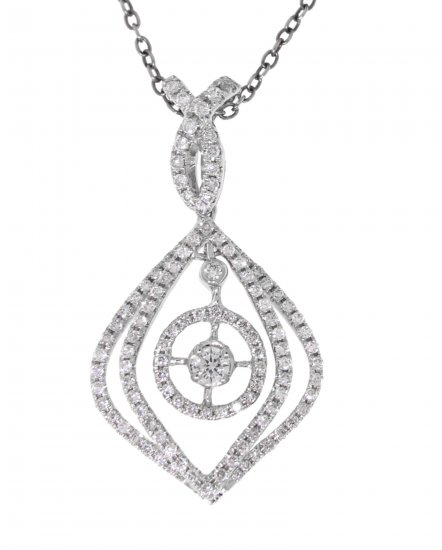 LEAF STYLE DIAMOND PENDANT (TP686)