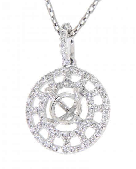 SEMI MOUNT DIAMOND PENDANT (TP705)