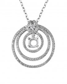 SEMI MOUNT DIAMOND PENDANT (TP720)