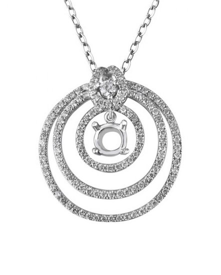 SEMI MOUNT DIAMOND PENDANT (TP720)