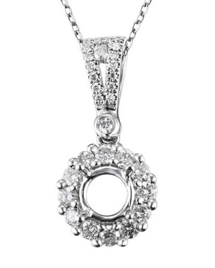 SEMI MOUNT ROUND DIAMOND PENDANT (TP722)