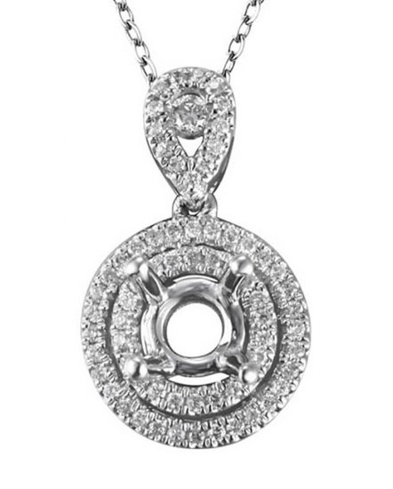 SEMI MOUNT DIAMOND PENDANT (TP980)