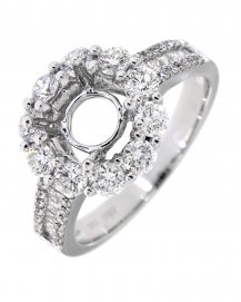 SEMI MOUNT DIAMOND ENGAGEMENT RING (TR1019)