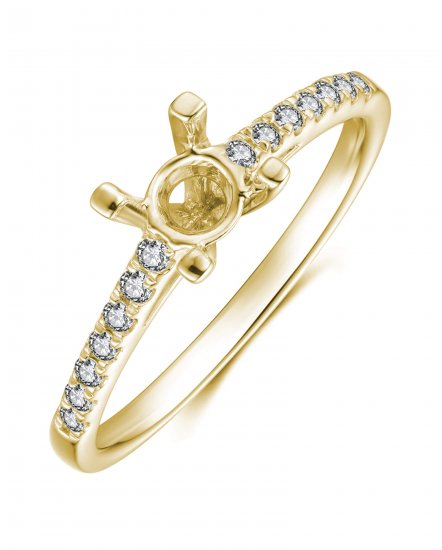 SEMI MOUNT DIAMOND ENGAGEMENT RING (TR1025A)