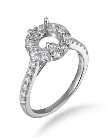 SEMI MOUNT DIAMOND ENGAGEMENT RING (TR1049)