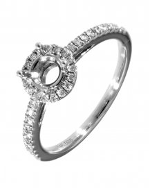 SEMI MOUNT DIAMOND ENGAGEMENT RING (TR1226)