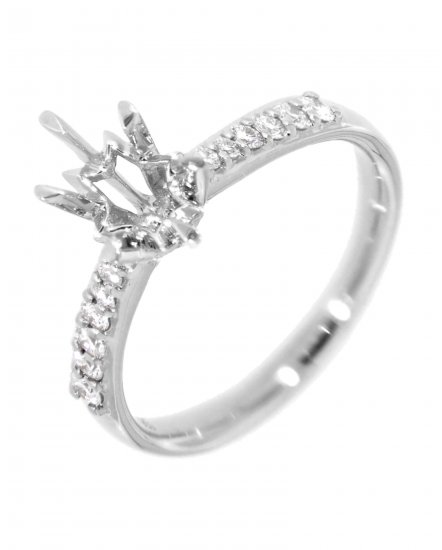 SEMI MOUNT DIAMOND ENGAGEMENT RING (TR1369)