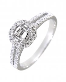 SEMI MOUNT DIAMOND ENGAGEMENT RING (TR1563)