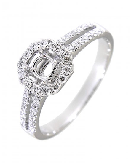 SEMI MOUNT DIAMOND ENGAGEMENT RING (TR1563)