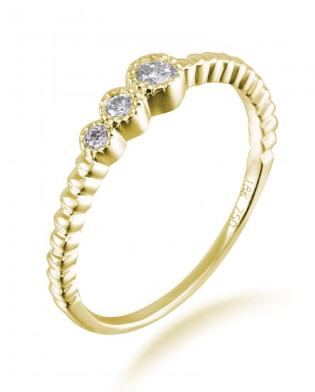 THREE STONE DIAMOND BAND (TR1607)