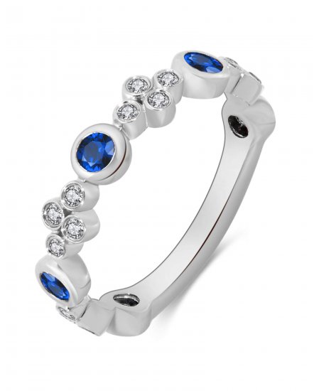 COLORED STONE DIAMOND BAND (TR1773)