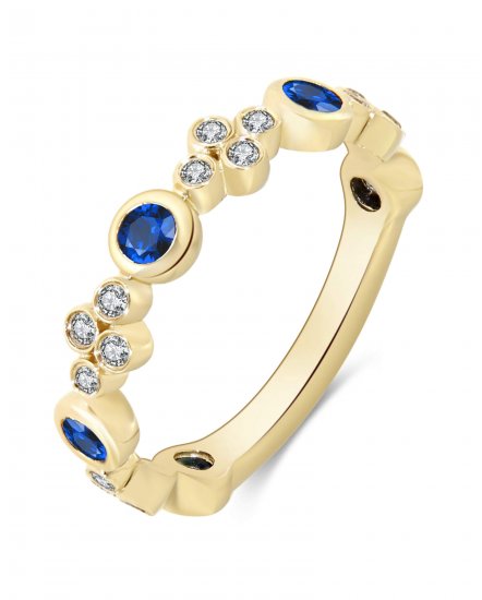 COLORED STONE DIAMOND BAND (TR1773)