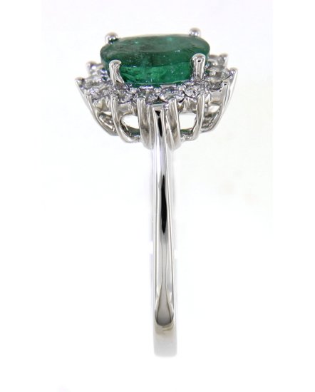 OVAL COLORED STONE DIAMOND RING (TR1781)