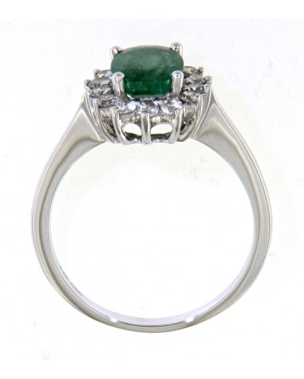 OVAL COLORED STONE DIAMOND RING (TR1781)