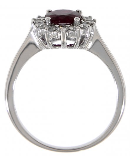 OVAL COLORED STONE DIAMOND RING (TR1781)