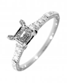SEMI MOUNT DIAMOND ENGAGEMENT RING (TR1977A)