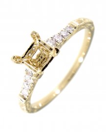 SEMI MOUNT DIAMOND ENGAGEMENT RING (TR1977A)
