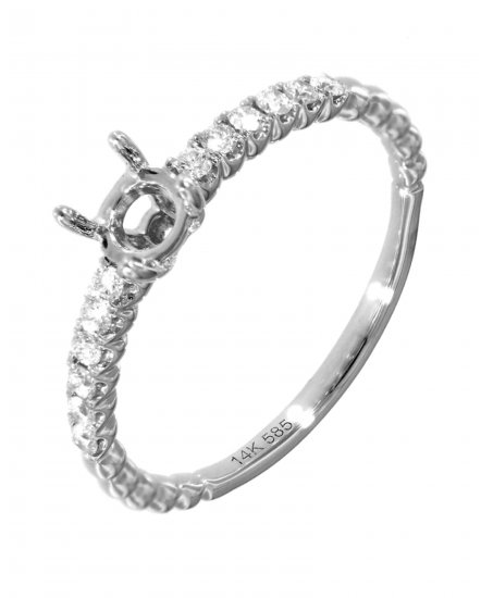 SEMI MOUNT DIAMOND ENGAGEMENT RING (TR1991)