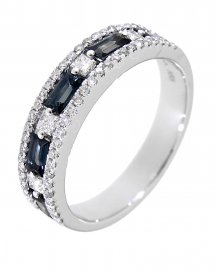 COLORED STONE DIAMOND BAND (TR1993)