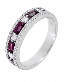 COLORED STONE DIAMOND BAND (TR1993)