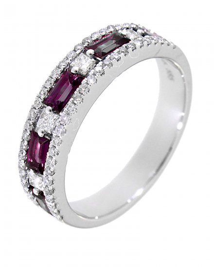 COLORED STONE DIAMOND BAND (TR1993)