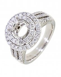 SEMI MOUNT DIAMOND ENGAGEMENT RING (TR2183)