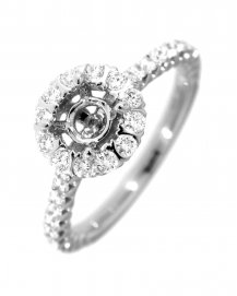 SEMI MOUNT DIAMOND ENGAGEMENT RING (TR2390A)
