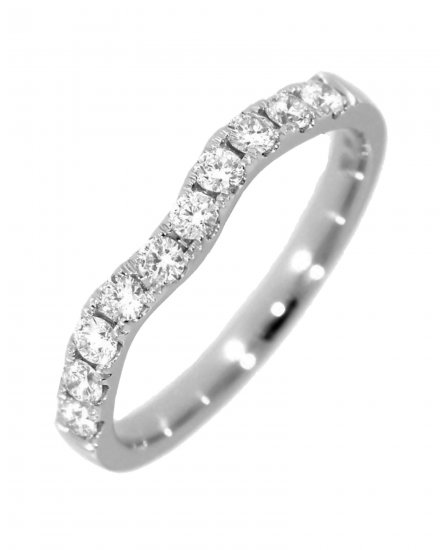CURVED STYLE DIAMOND BAND (TR2430B)