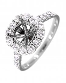 SEMI MOUNT DIAMOND ENGAGEMENT RING (TR2430)