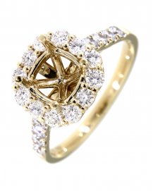 SEMI MOUNT DIAMOND ENGAGEMENT RING (TR2430)