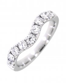 CURVED STYLE DIAMOND BAND (TR2432B)