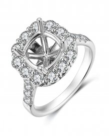 SEMI MOUNT DIAMOND ENGAGEMENT RING (TR2432)