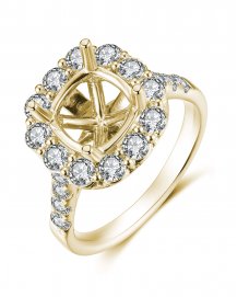 SEMI MOUNT DIAMOND ENGAGEMENT RING (TR2432)