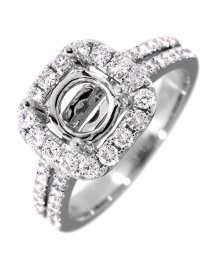 SEMI MOUNT DIAMOND ENGAGEMENT RING (TR2497)