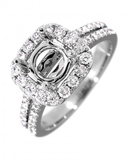 SEMI MOUNT DIAMOND ENGAGEMENT RING (TR2497)