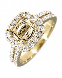 SEMI MOUNT DIAMOND ENGAGEMENT RING (TR2497)
