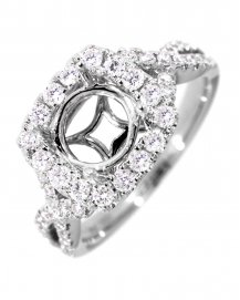 SEMI MOUNT DIAMOND  ENGAGEMENT RING (TR2499)