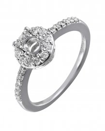 SEMI MOUNT DIAMOND ENGAGEMENT RING (TR2525)