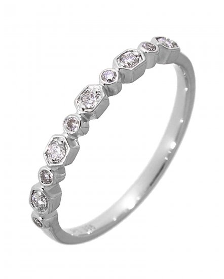 HEXAGON STYLE DIAMOND BAND (TR2714)