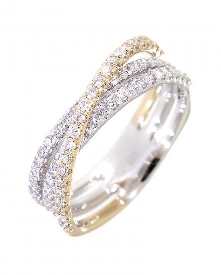 CRISS CROSS STYLE DIAMOND BAND (TR2786)