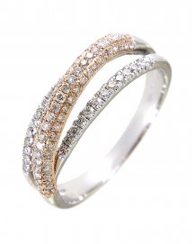 CRISS CROSS STYLE DIAMOND RING (TR2789)