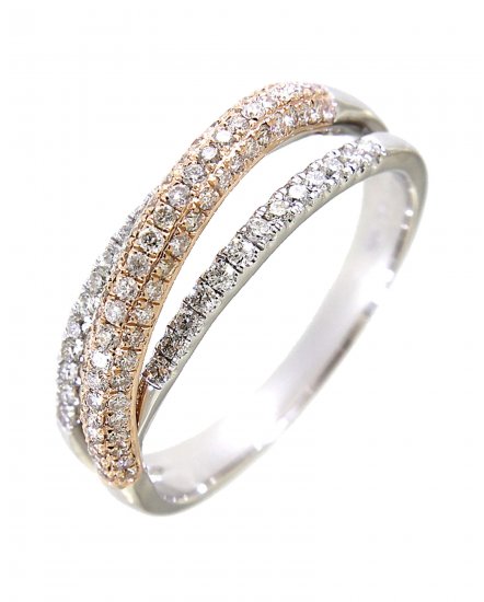 CRISS CROSS STYLE DIAMOND RING (TR2789)