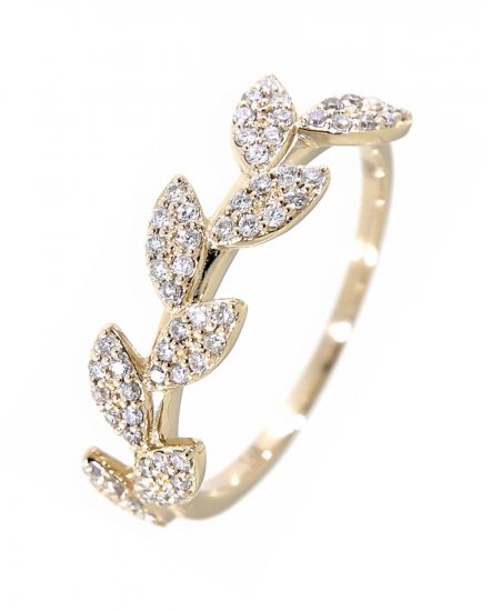 LEAF STYLE DIAMOND RING (TR2811)