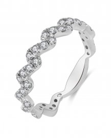 WAVY STYLE DIAMOND BAND (TR2819)