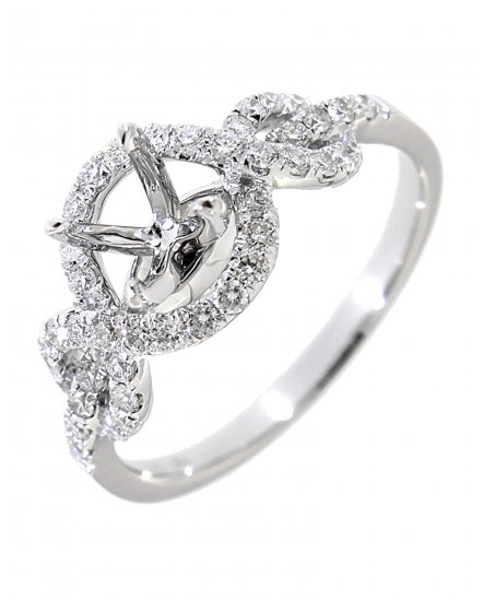 SEMI MOUNT DIAMOND ENGAGEMENT RING (TR2876)